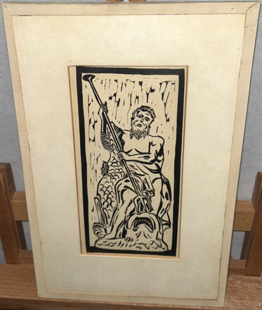 POSEIDON S RYBOU - NEZNÁMÝ AUTOR