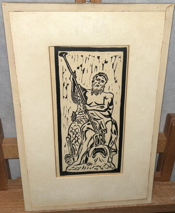 POSEIDON S RYBOU - NEZNÁMÝ AUTOR