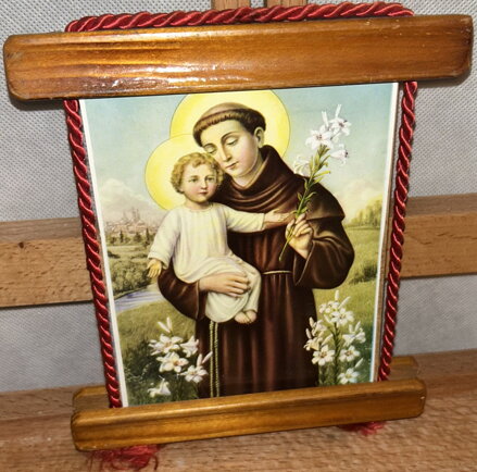 SVATÝ ANTON PADUÁNSKÝ S JEŽÍŠKEM - REPRODUKCE