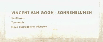 SLUNEČNICE - REPRODUKCE - VAN GOGH VINCENT WILLEM