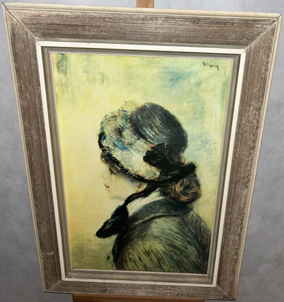 PORTRÉT DÁMY S KLOBOUKEM - RENOIR PIERRE-AUGUSTE - REPRODUKCE