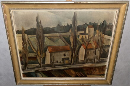 KRAJINA S TOPOLY - VLAMINCK DE MAURICE - REPRODUKCE