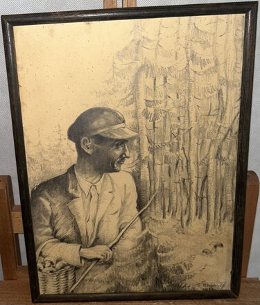 HOUBAŘ V LESE - SIGNOVÁN