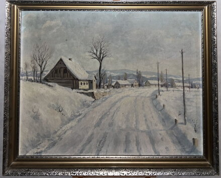 CESTA ZASNĚŽENOU VESNICÍ - URBÁNEK KAREL