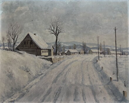 CESTA ZASNĚŽENOU VESNICÍ - URBÁNEK KAREL