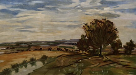 PODZIMNÍ KRAJINA - NEZNÁMÝ AUTOR