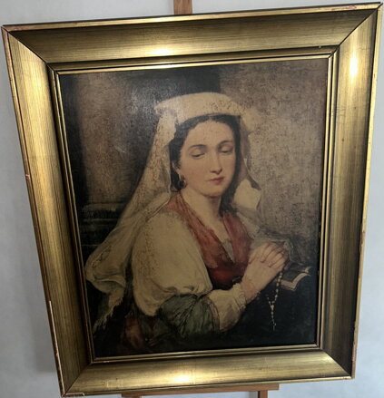 NEAPOLSKÁ DÍVKA - REPRODUKCE - KOSTIC ALEKSANDAR