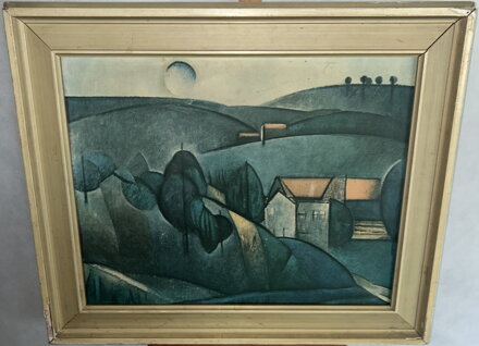 SAMOTÁŘSKÝ DŮM - REPRODUKCE - ROMAŇÁK PETER