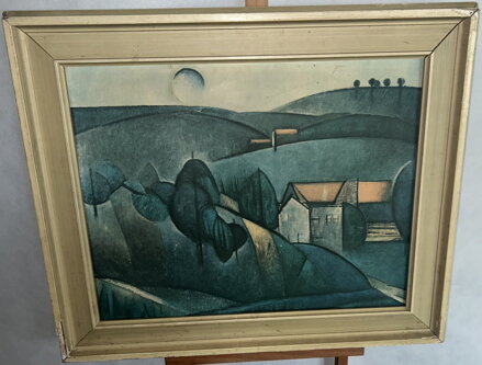 SAMOTÁŘSKÝ DŮM - REPRODUKCE - ROMAŇÁK PETER