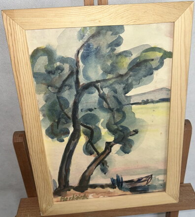 LOĎKA POD STROMEM - SIGNOVÁN