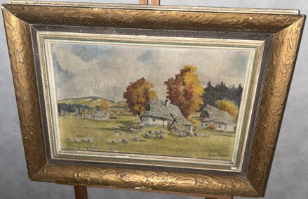 CHALUPY V ZAČÍNAJÍCÍM PODZIMU - SIGNOVÁN