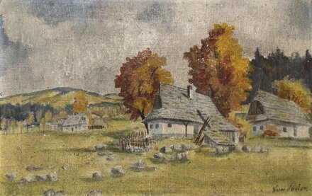 CHALUPY V ZAČÍNAJÍCÍM PODZIMU - SIGNOVÁN