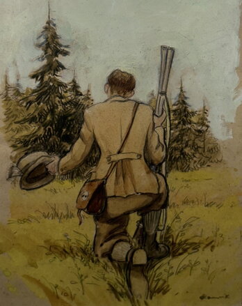 MYSLIVEC V LESE - KAMENÍK ANTONÍN