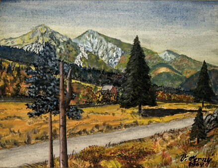 POHLED NA TATRY - ČERNÝ V.