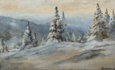 STROMY V ZIMĚ - SIGNOVÁN