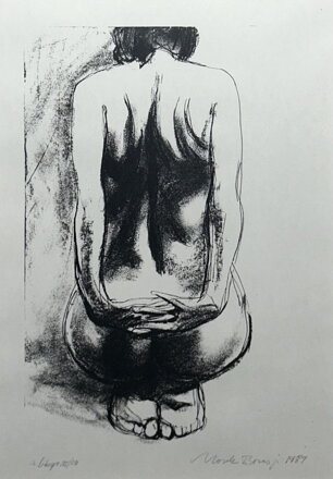 AKT KLEČÍCÍ ŽENY ZEZADU - NOSEK BORIS