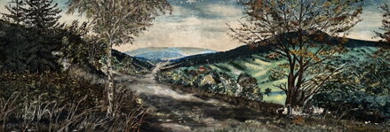 HORSKÁ CESTA V PODVEČER - ŠVANCER