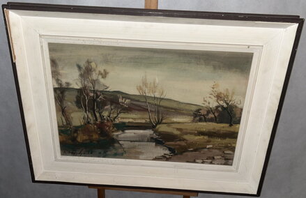 ŘÍČKA V PODZIMNÍ KRAJINĚ - HANYCH RUDOLF