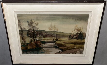 ŘÍČKA V PODZIMNÍ KRAJINĚ - HANYCH RUDOLF