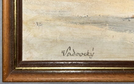 CHALUPY V ZIMNÍ KRAJINĚ - SADOVSKÝ FRANTIŠEK