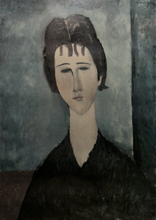 MODIGLIANI CLEMENTE AMEDE LA JEUNE FILLE BRUNE - REPRODUKCE