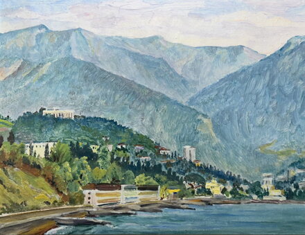 POBŘEŽNÍ MĚSTO POD HORAMI - NEZNÁMÝ AUTOR