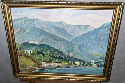 POBŘEŽNÍ MĚSTO POD HORAMI - NEZNÁMÝ AUTOR