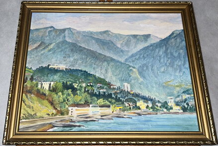 POBŘEŽNÍ MĚSTO POD HORAMI - NEZNÁMÝ AUTOR