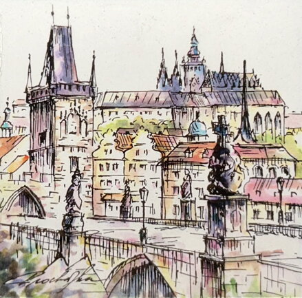 HRADČANY OD KARLOVA MOSTU - PROCHÁZKA