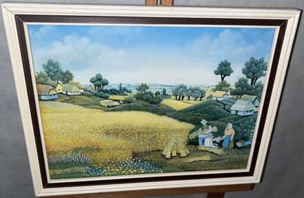 SKLIZEŇ OBILÍ - REPRODUKCE - ŠTEFÁNEK