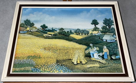 SKLIZEŇ OBILÍ - REPRODUKCE - ŠTEFÁNEK