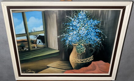 KVĚTINY VE VÁZE - REPRODUKCE