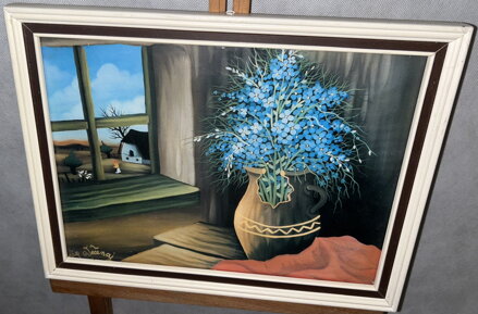 KVĚTINY VE VÁZE - REPRODUKCE