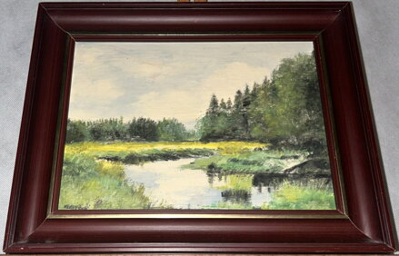 MEANDRUJÍCÍ ŘÍČKA V LESE - KLETEČKA