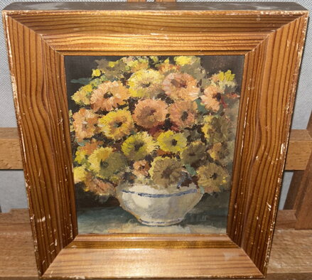 ŽLUTÉ KVĚTY VE VÁZE - EMANUEL KNÍŽEK