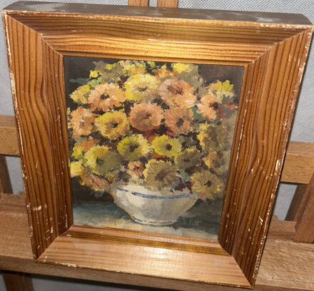 ŽLUTÉ KVĚTY VE VÁZE - EMANUEL KNÍŽEK