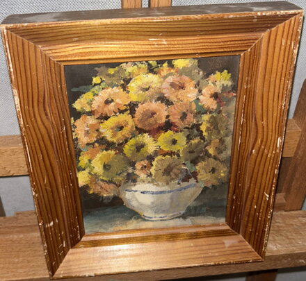 ŽLUTÉ KVĚTY VE VÁZE - EMANUEL KNÍŽEK