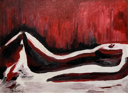 AKT LEŽÍCÍ ŽENY - SIGNOVÁN