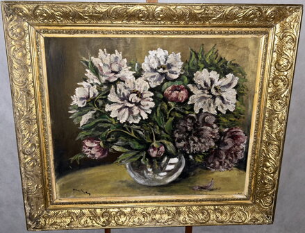 PIVOŇKY VE VÁZE - SIGNOVÁN