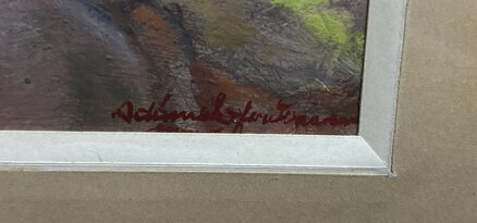 PORTRÉT MATKY S DÍTĚTEM - ADÁMEK FERDINAND