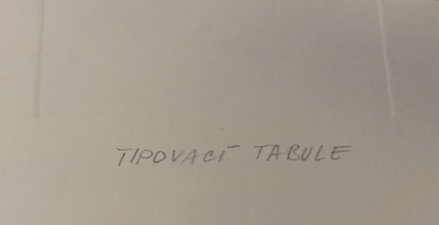 TIPOVACÍ TABULE - BÍM TOMÁŠ