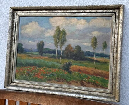 BŘEZOVÝ HÁJEČEK S MAKOVÝM POLEM - BINO JOSEF