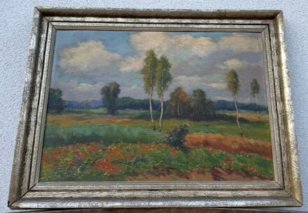 BŘEZOVÝ HÁJEČEK S MAKOVÝM POLEM - BINO JOSEF