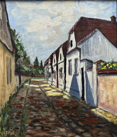 SLUNCEM ZALITÁ ULIČKA - ČERMÁK