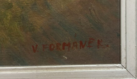 VES V LETNÍ KRAJINĚ - FORMÁNEK VÁCLAV