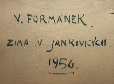 ZIMA V JANKOVICÍCH - FORMÁNEK VÁCLAV