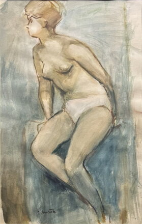 AKT SEDÍCÍ DÍVKY - HAŠEK JOSEF