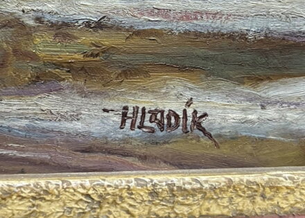 VES S KOSTELÍKEM V KRAJINĚ - HLADÍK