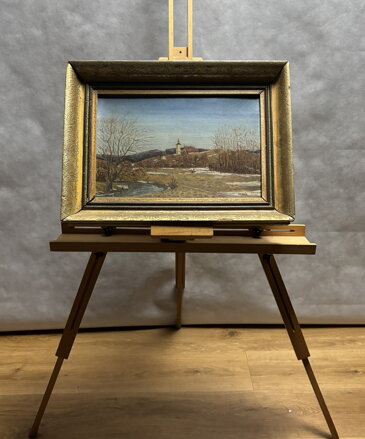 VES S KOSTELÍKEM V KRAJINĚ - HLADÍK