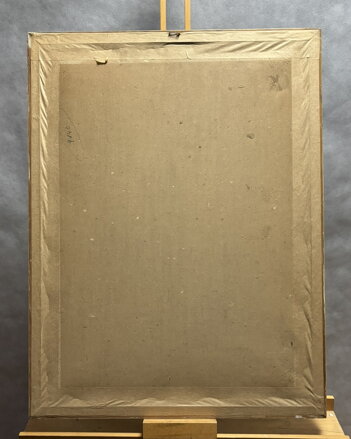 PRAHA ZASNĚŽENÉ STŘECHY NA MALÉ STRANĚ S VÝHLEDEM NA CHRÁM SV. MIKULÁŠE - HOLEČEK JAN